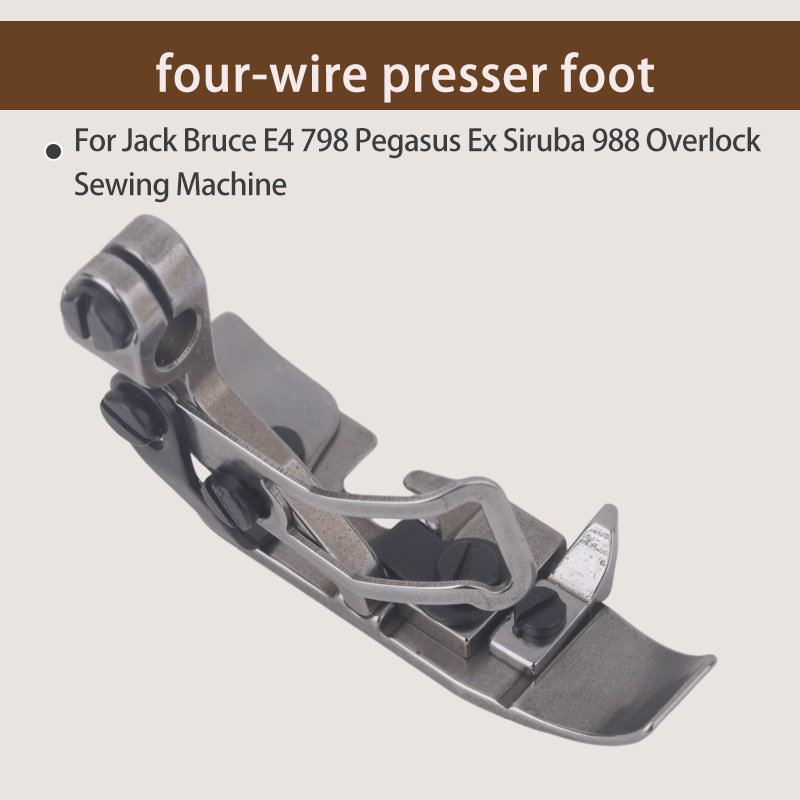 1PCS Four-Thread Presser Foot  - Textile Sewing Machine recension och pris