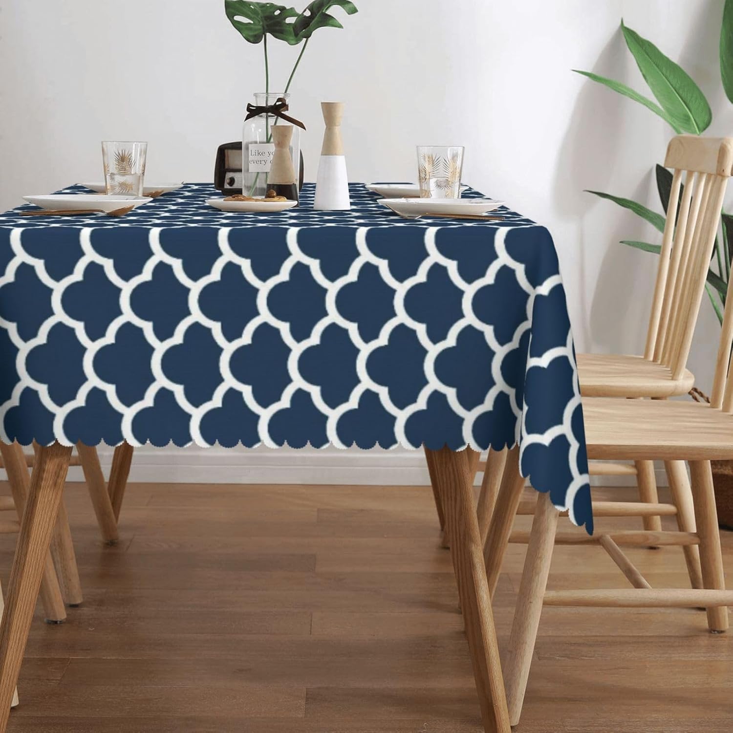 Blue Tablecloth Navy Cloud Sea - Century Textile & Sewing Supply Avenue C North Saskatoon Sk recension och pris